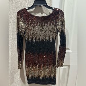 B. Darlin long sleeve sequin dress